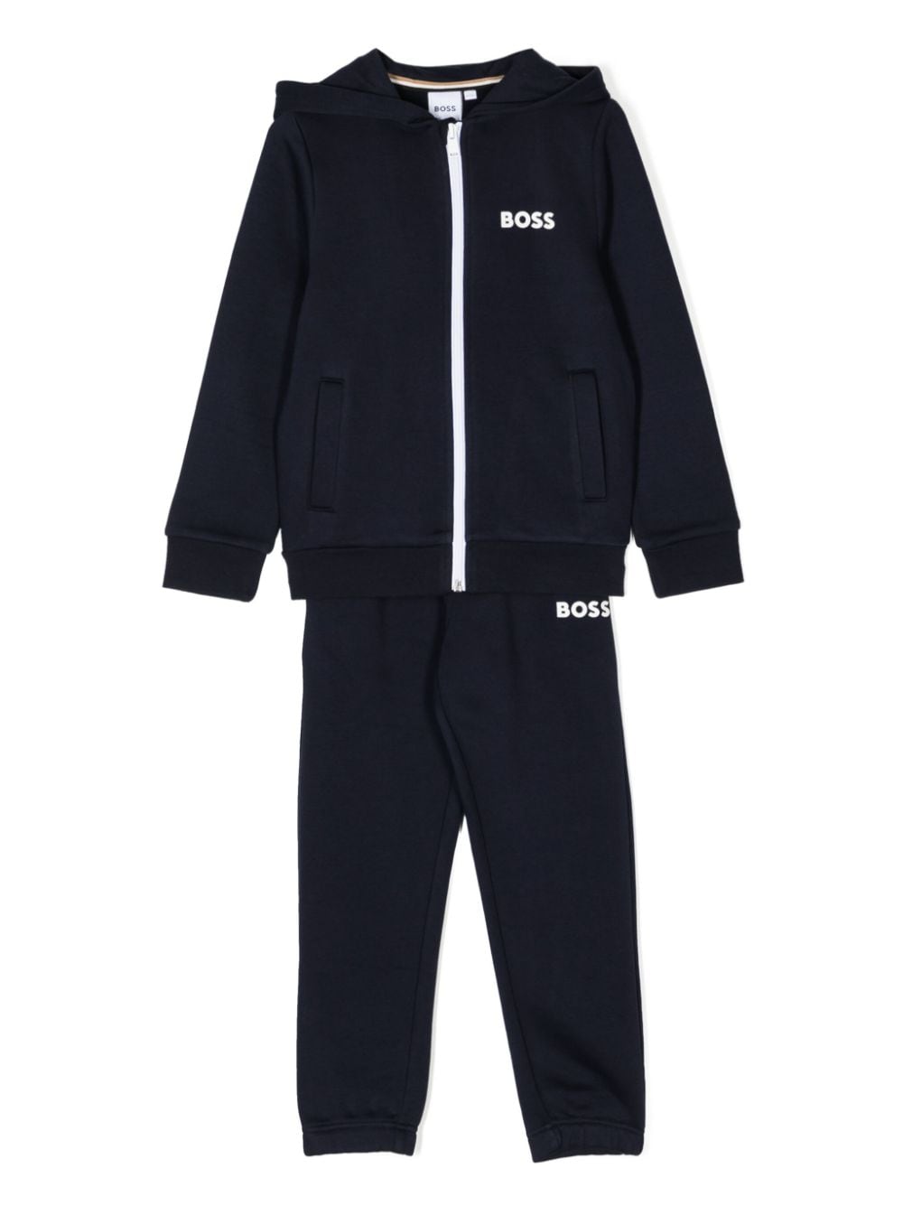 BOSS Kidswear logo-print tracksuit - Blu