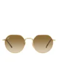 Ray-Ban Jack round-frame sunglasses - Gold