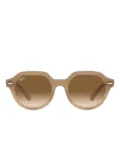 Ray-Ban Gina logo-lettering sunglasses - Brown