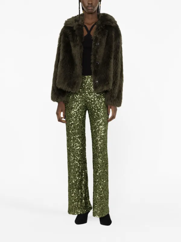送料関税込★YVES SALOMON★ウールジャケット Yves Salomon ウールジャケット | グリーン | FARFETCH JP