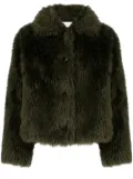 Yves Salomon long-haired woven wool jacket - Green