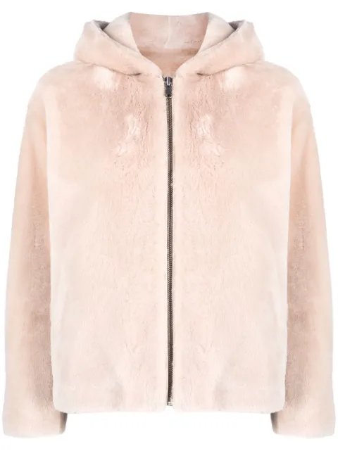 Yves Salomon shearling hooded jacket