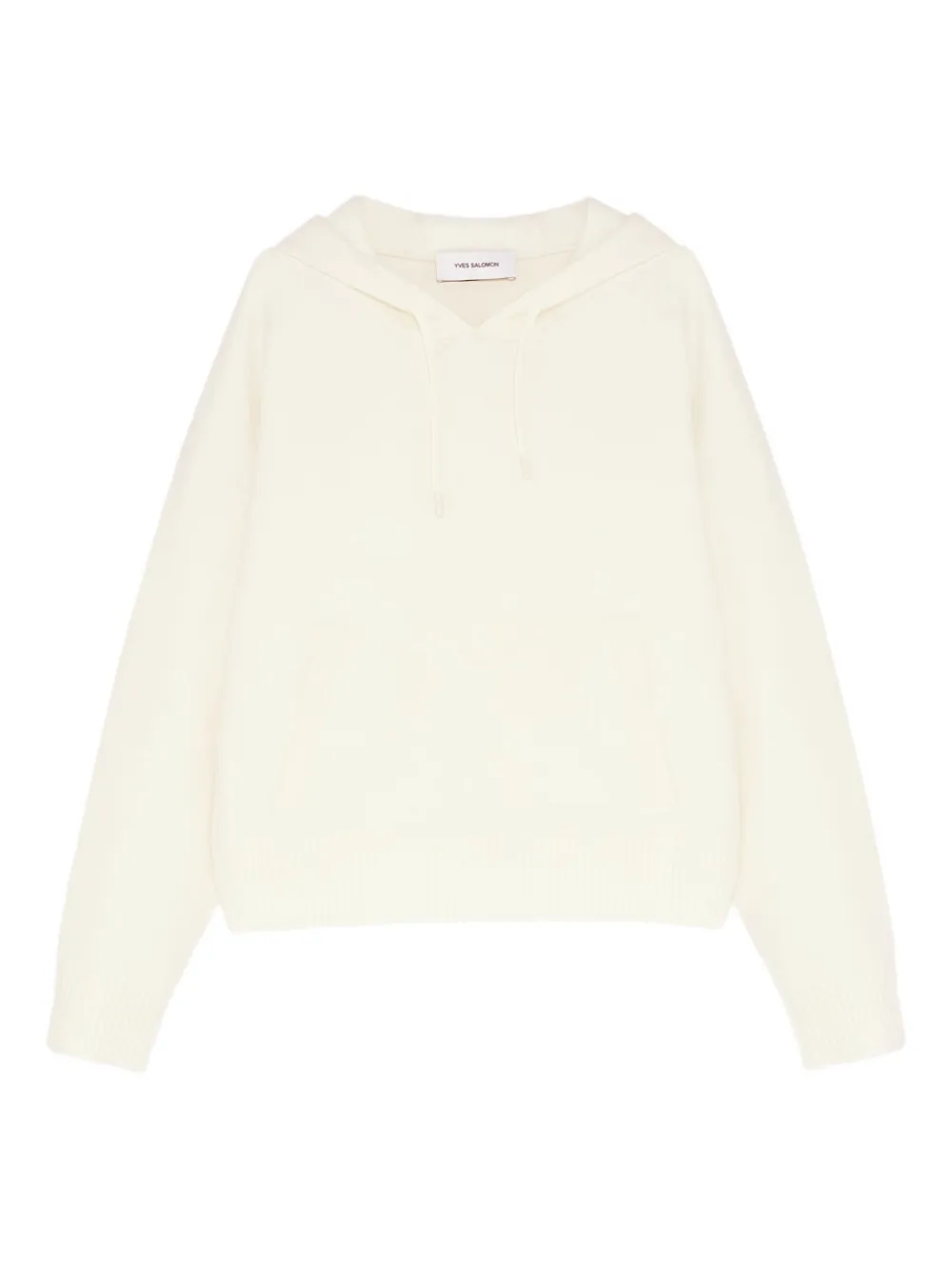 Yves Salomon hooded pocket sweater | White | Image 1