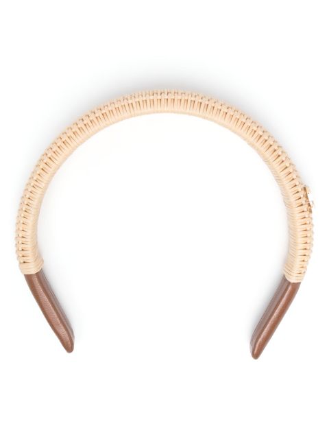 Miu Miu logo-lettering woven headband Women