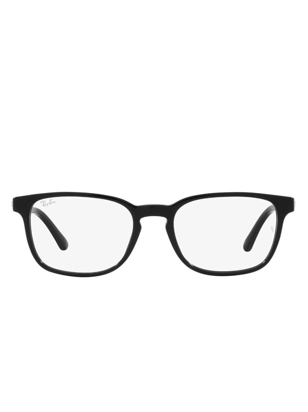 Ray Ban Logo-lettering Square-frame Glasses In Black