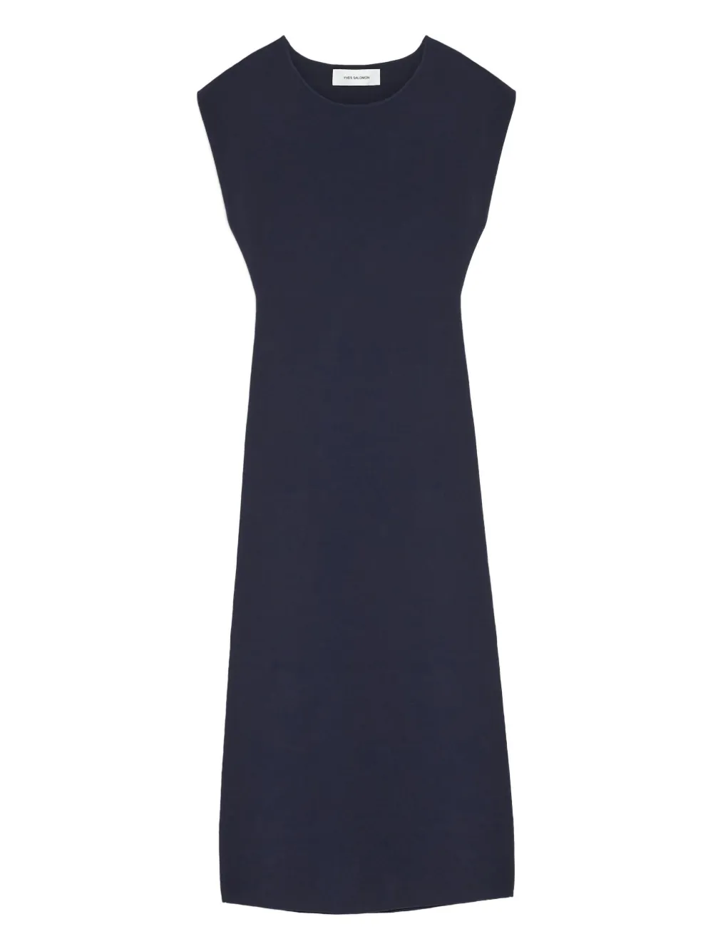 Yves Salomon sleeveless midi dress - ブルー Yves Salomon sleeveless midi dress - ブルー
