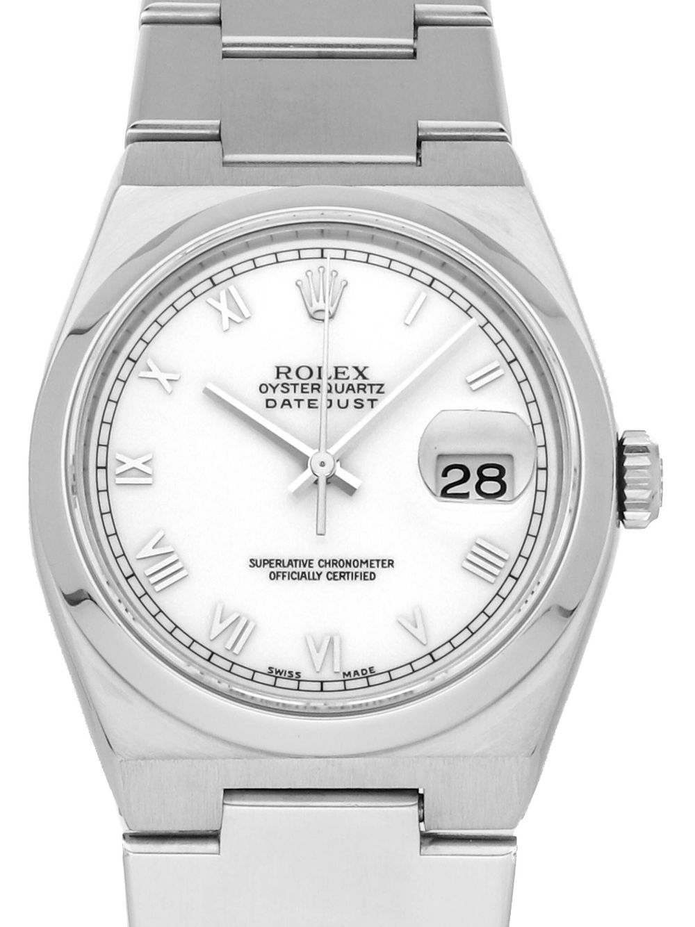 Rolex 1990 pre-owned Datejust Oysterquartz horloge - WHITE