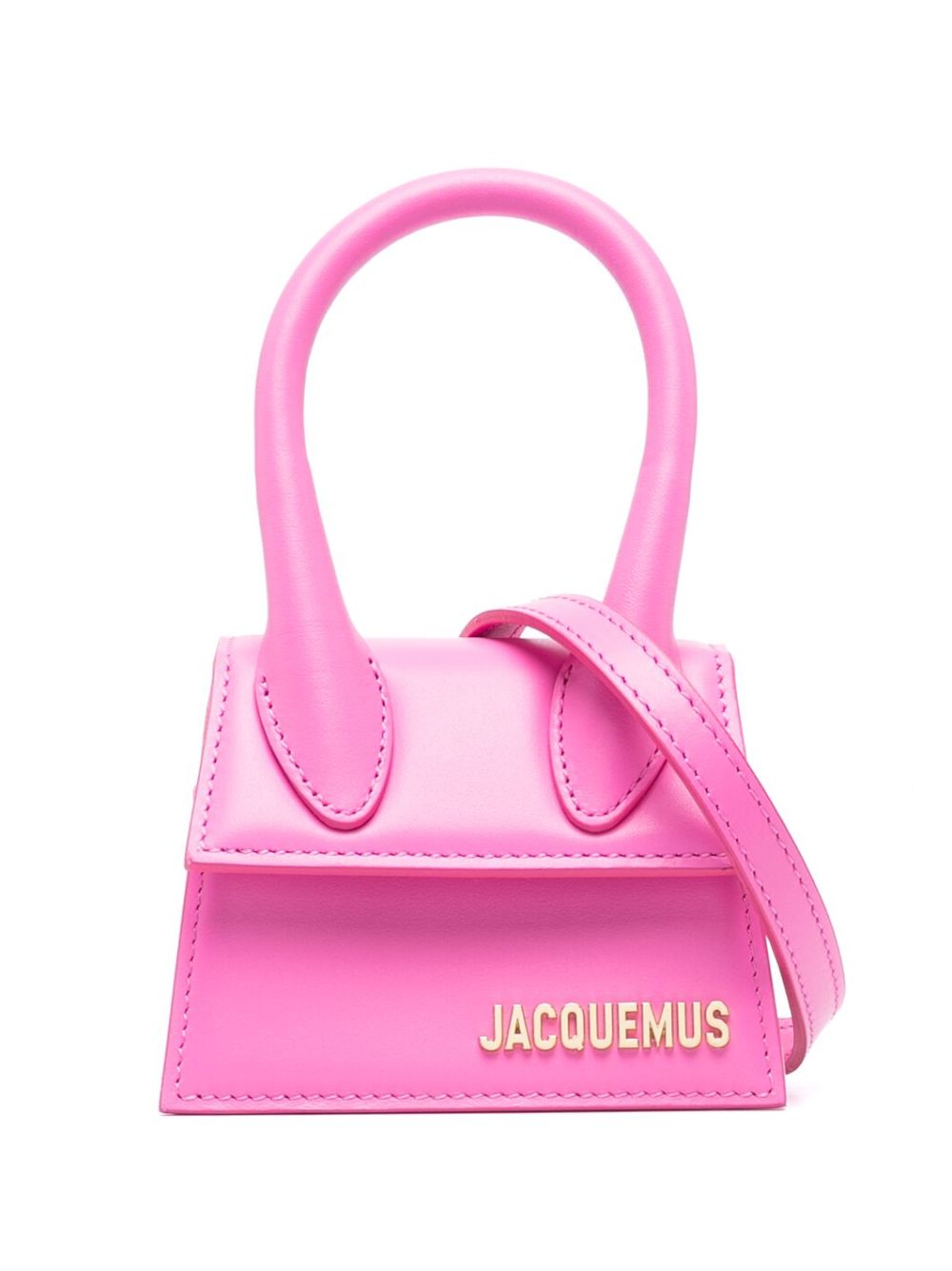 Jacquemus Le Chiquito Leather Mini Bag In Pink