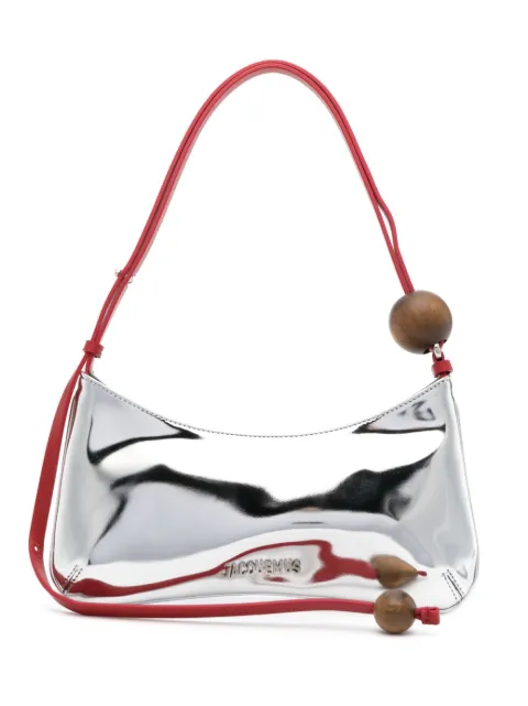 Jacquemus Le Bisou Perle patent-leather shoulder bag