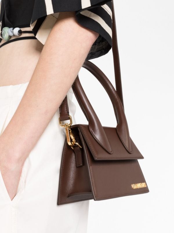 Jacquemus Le Chiquito Moyen Leather Tote Bag - Brown