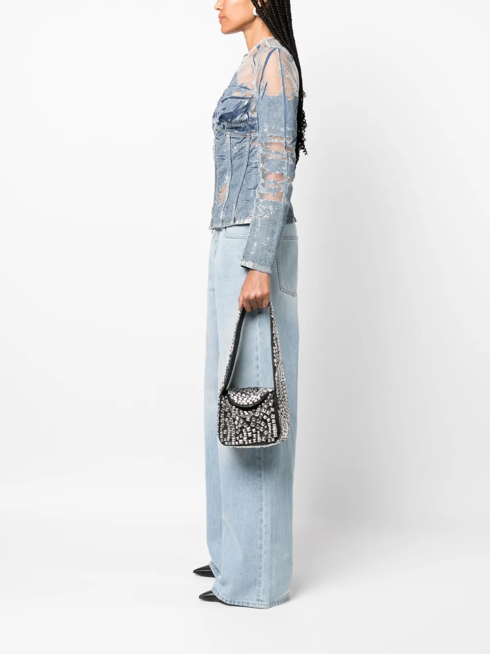 Alexander Wang Hobo kleine schoudertas - Zwart