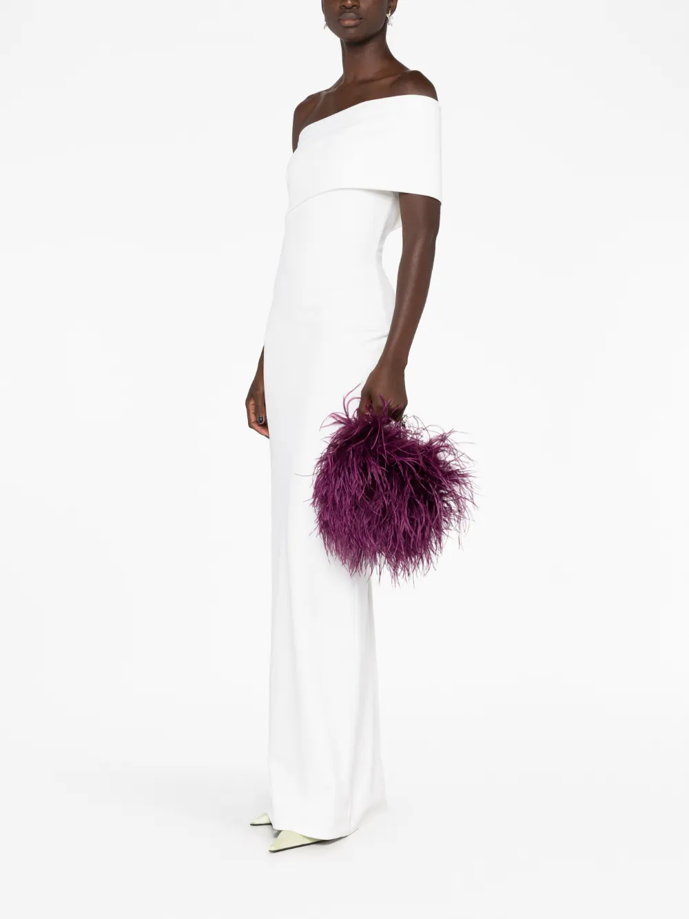 L'Alingi Taliya feather mini bag - Paars