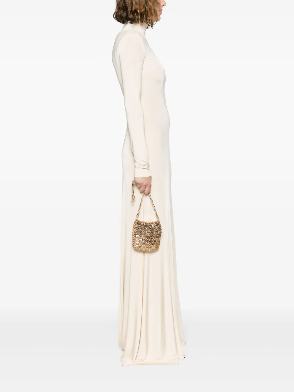 Rabanne 1969 Micro chainmail bag - Goud