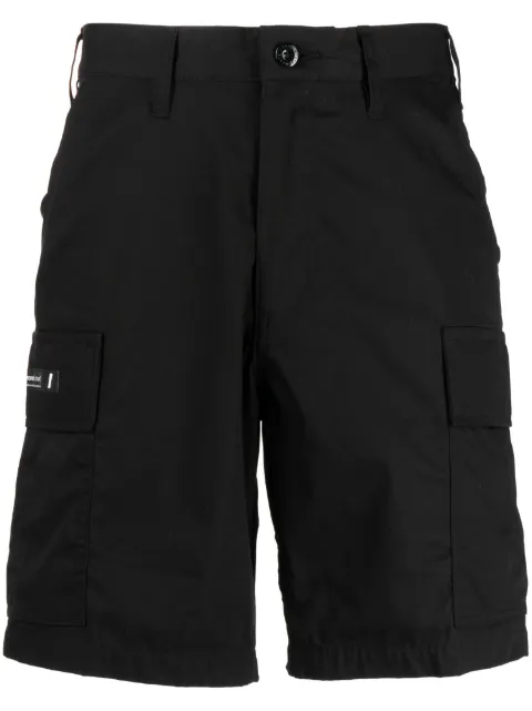 WTAPS logo-patch cotton cargo shorts