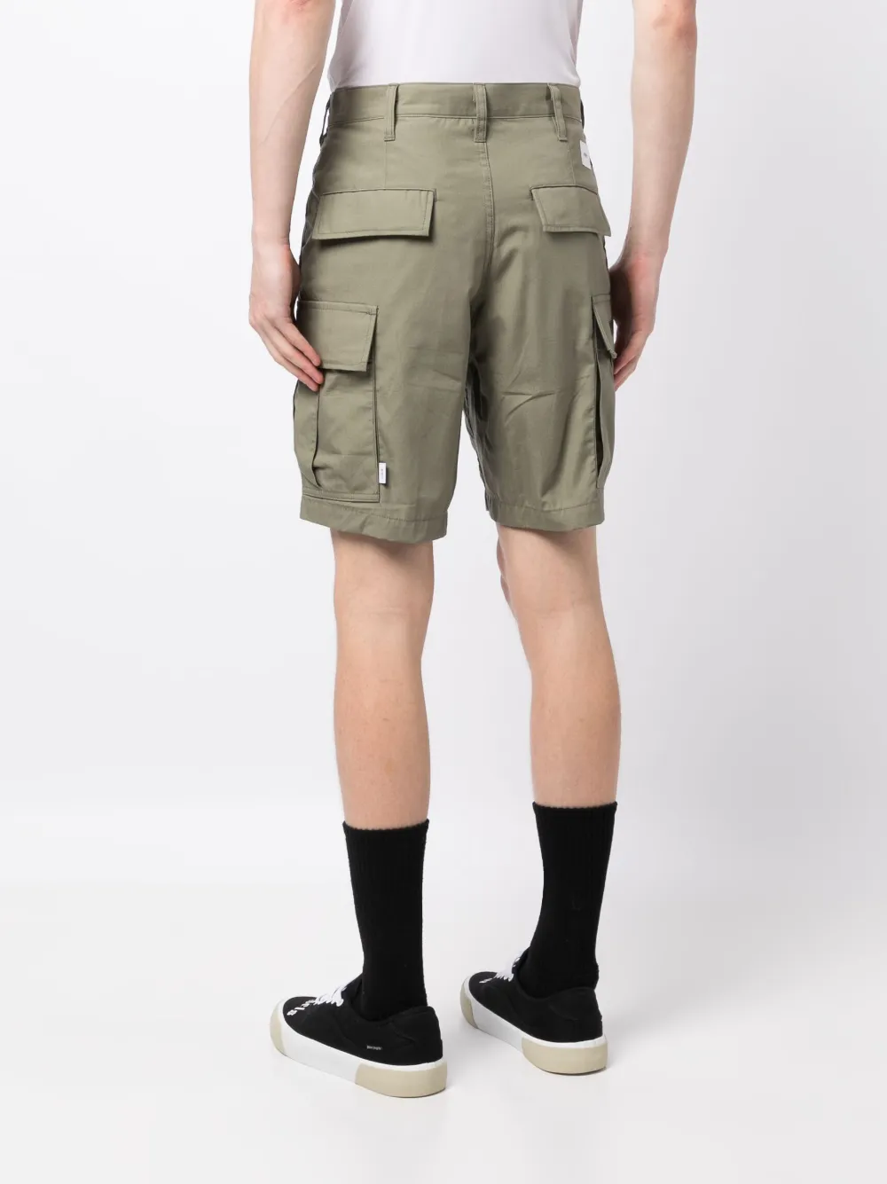 WTAPS logo patch cotton cargo shorts Smart Closet