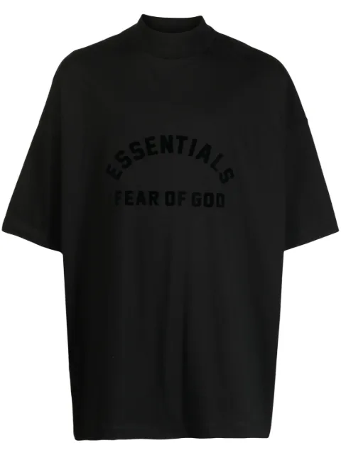 FEAR OF GOD ESSENTIALS logo印花垮肩T恤