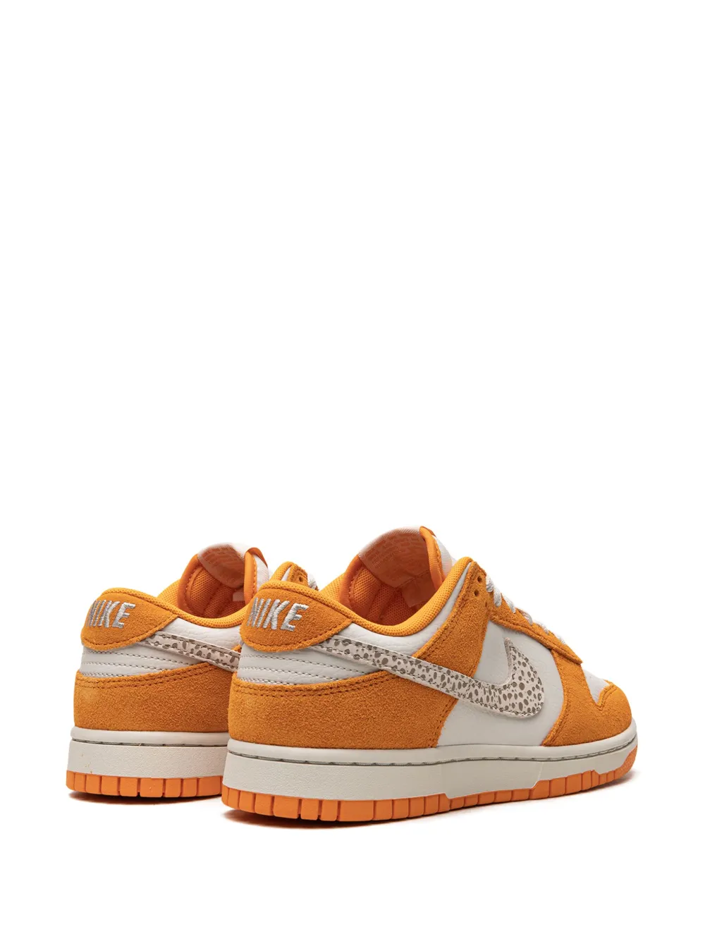 Shop Nike Dunk Low As "safari Swoosh Kumquat" Sneakers In Orange