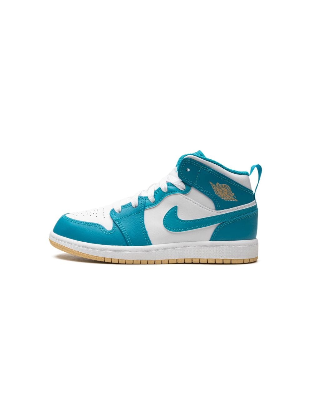 Shop Jordan 1 Mid "aquatone" Sneakers In Blue