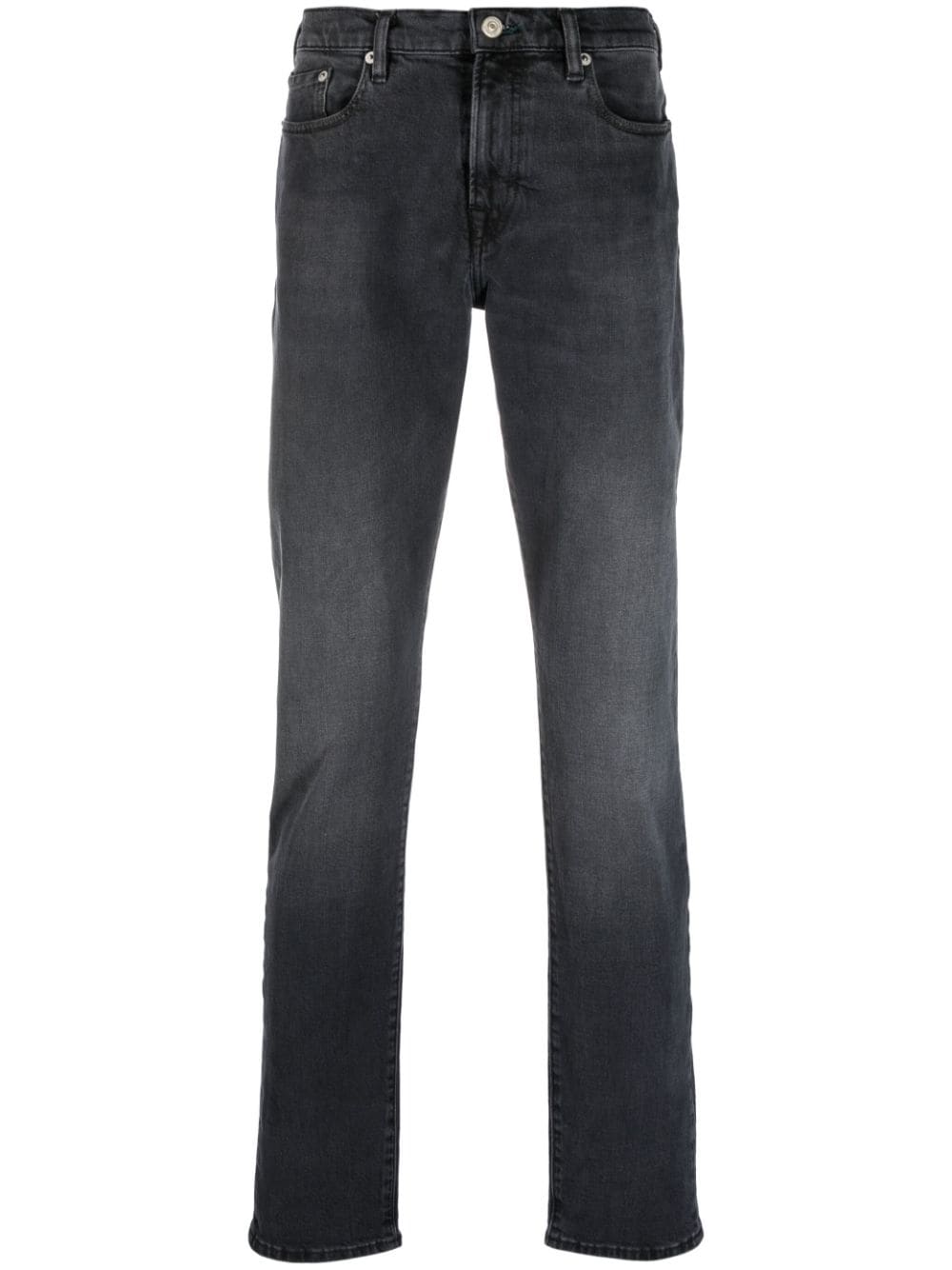 Ps By Paul Smith Mid-rise Straight-leg Jeans In Black
