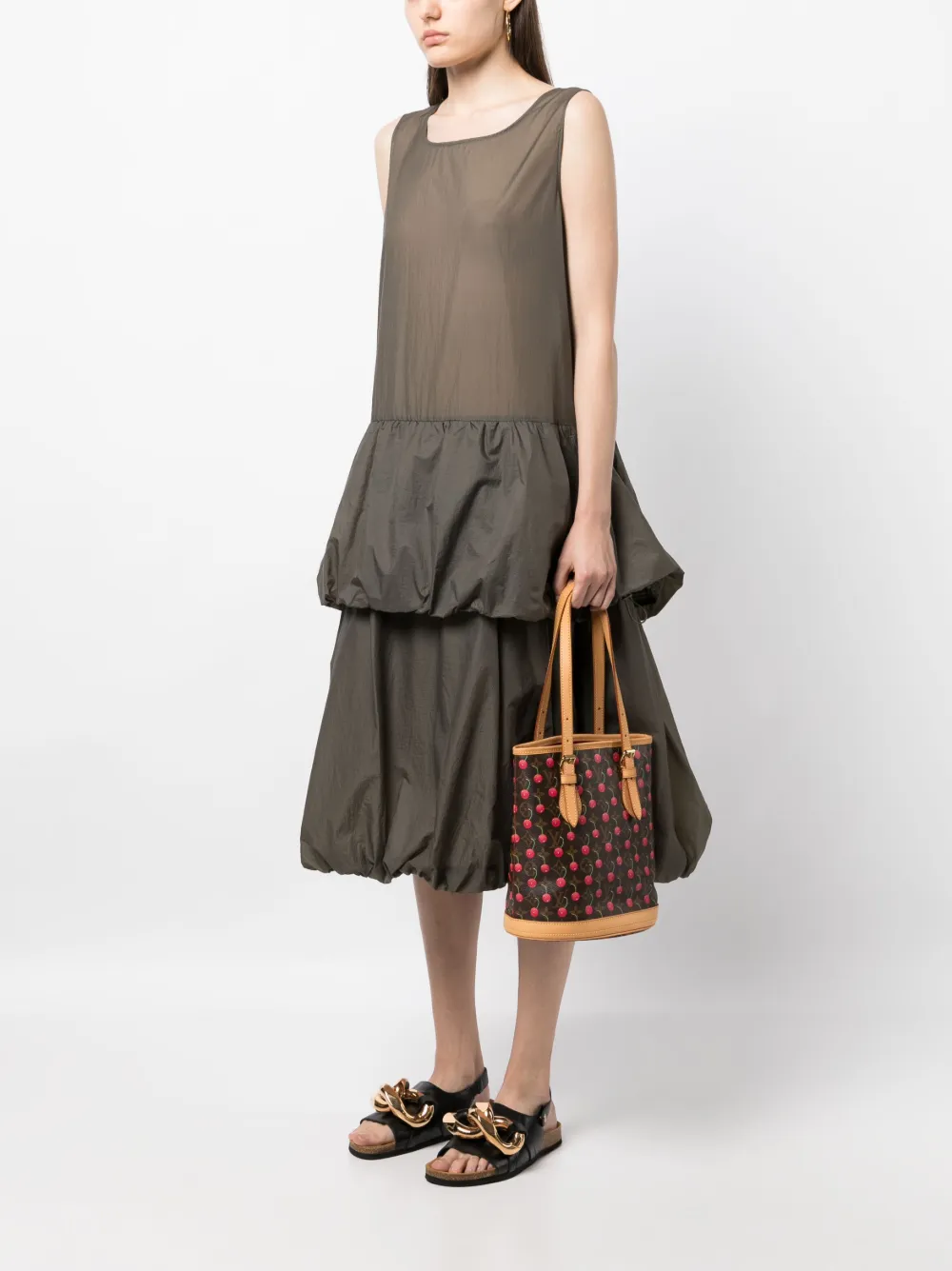 Louis Vuitton Pre Owned 2005 Bucket PM Tote Bag Brown FARFETCH BE