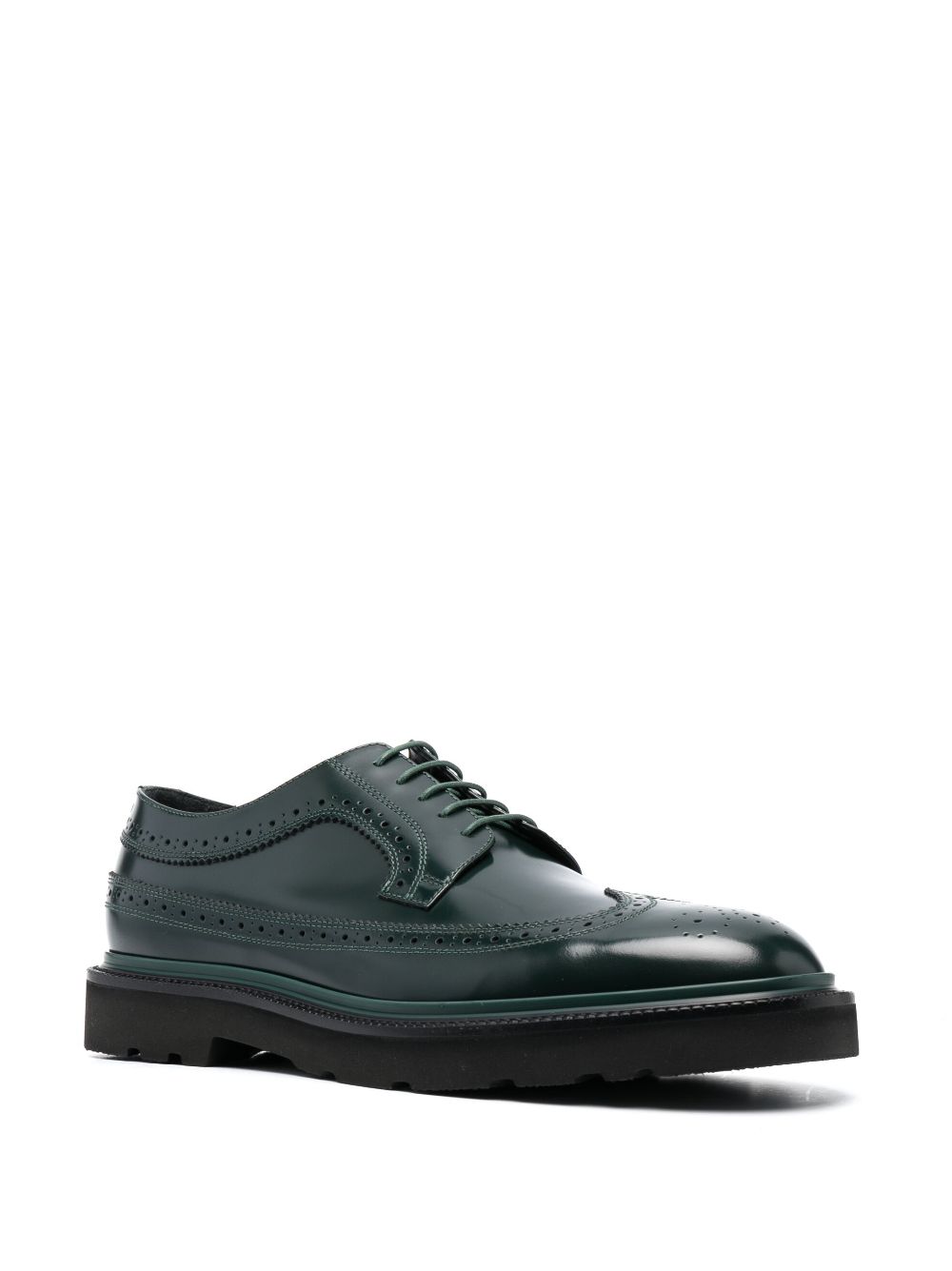 Paul Smith Count lace-up leather brogues - Groen