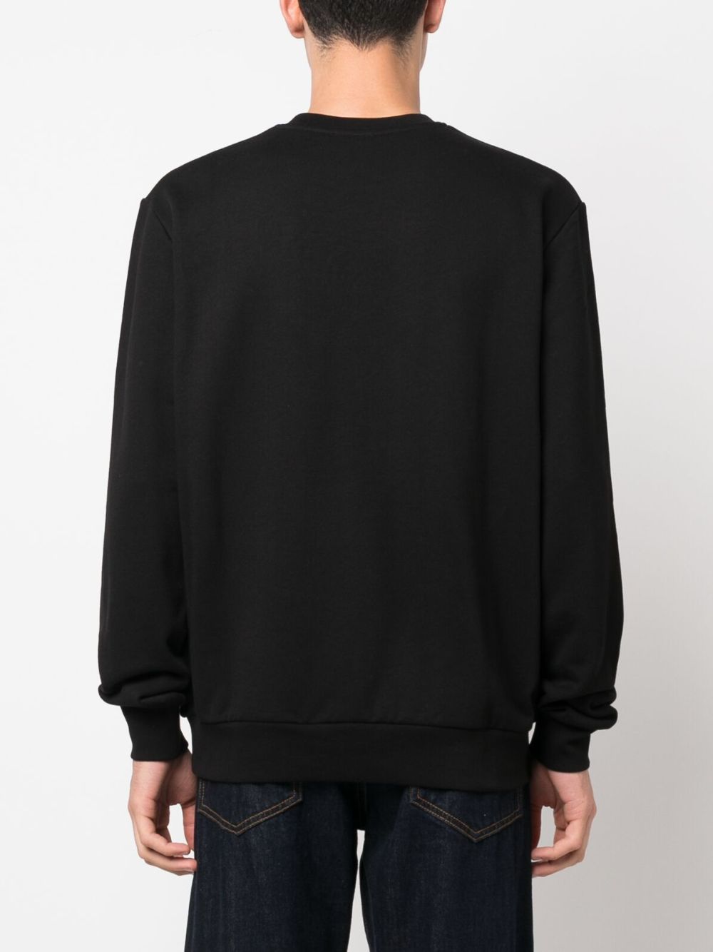 Shop Apc Graphic-print Cotton Sweatshirt In Black