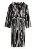 Missoni Home terry-cloth effect striped robe - Black