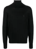 Versace Medusa-patch roll-neck jumper - Black
