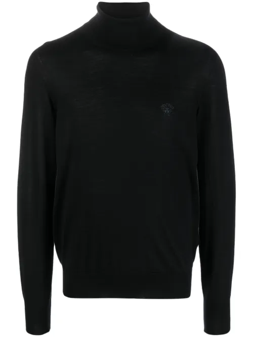 Versace pull à patch Medusa - Noir - Versace - Modalova