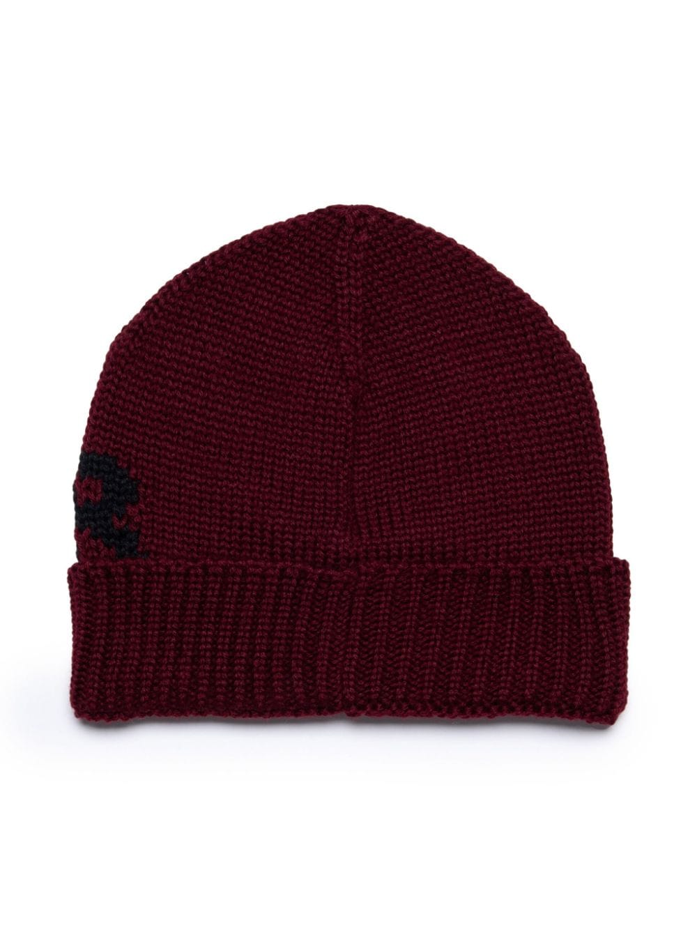 Shop Myar Logo-intarsia Ribbed-knit Beanie In Red