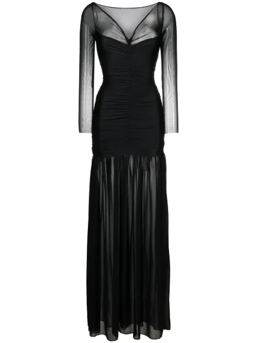 Robe longue à manches transparentes - Atu Body Couture - Modalova