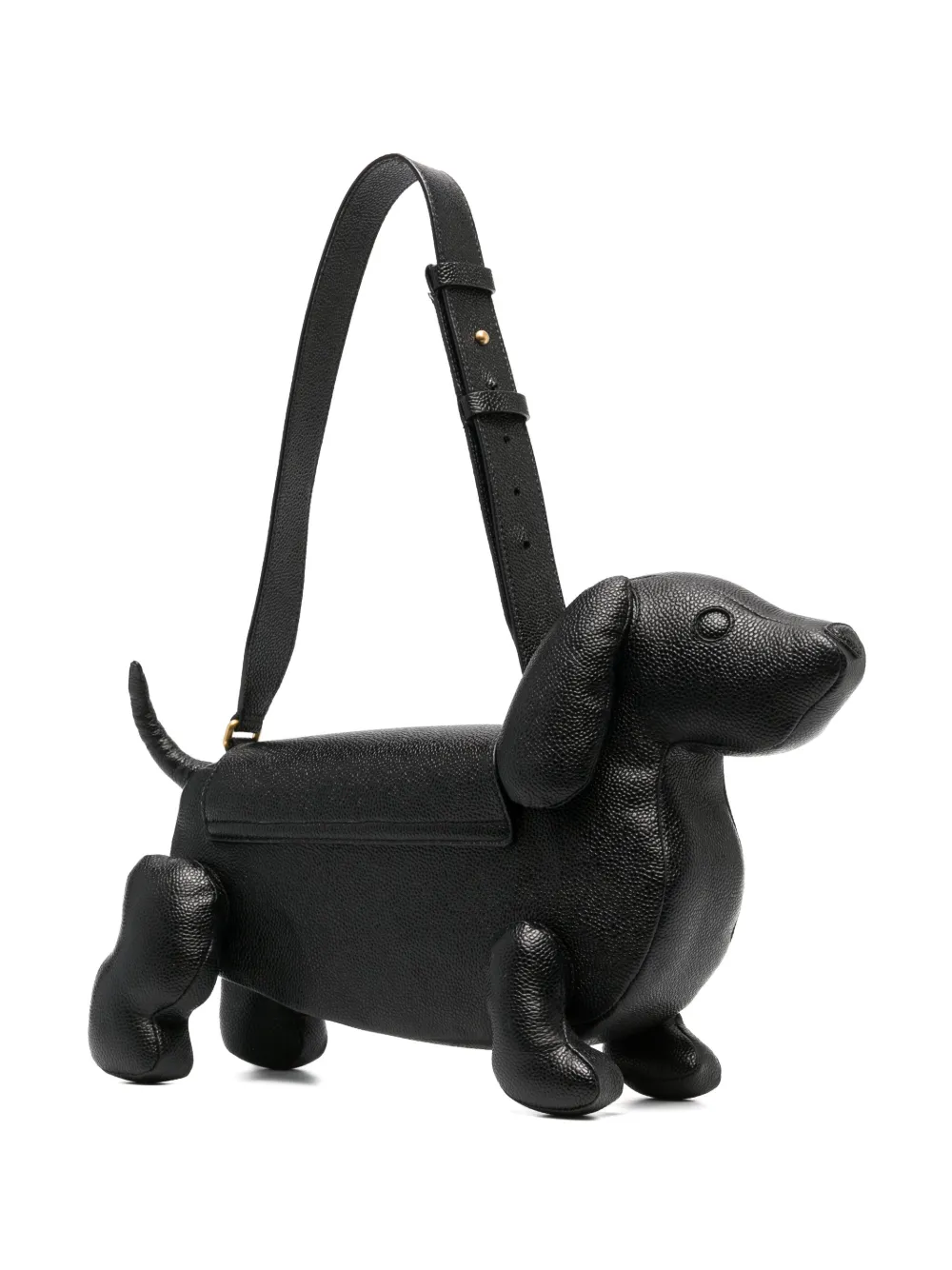 Shop Thom Browne Large Hector Dog-shaped Tote Bag In Black