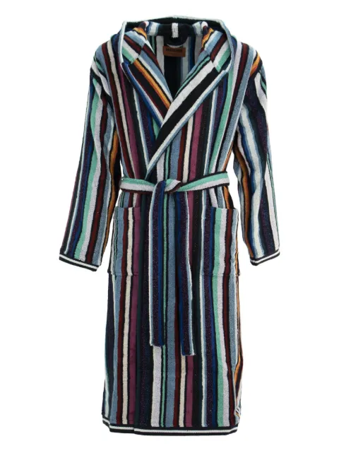 Missoni Home 스트라이프 타월 텍스처 가운 