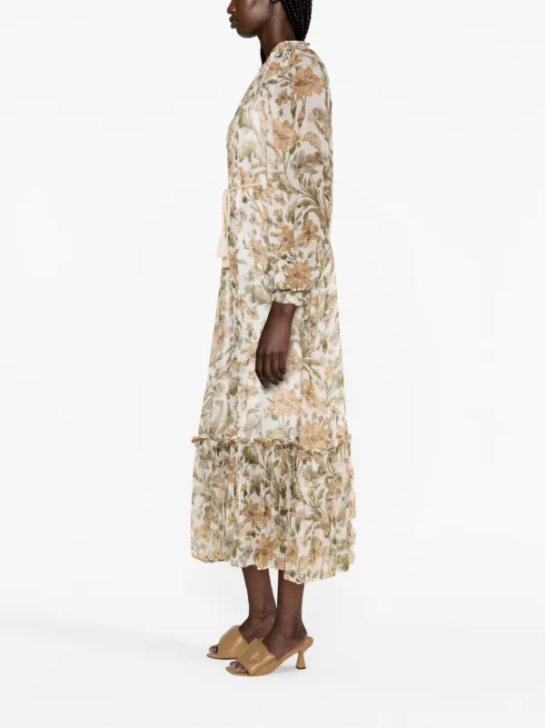 ZIMMERMANN Chintz floral-print Maxi Dress - Farfetch