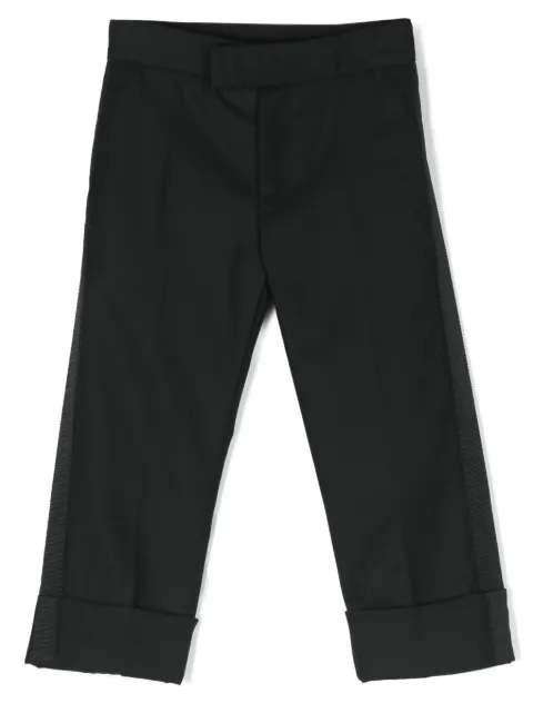 Thom Browne Kids straight-leg wool trousers