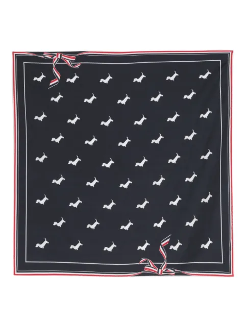 Thom Browne Hector-motif silk scarf