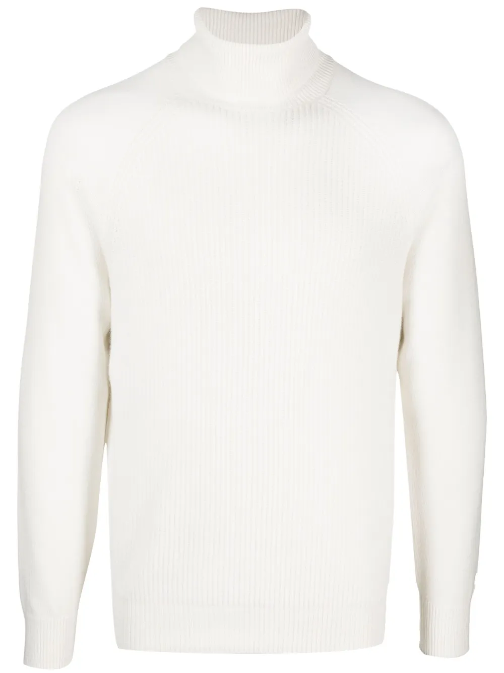 Mens white top roll neck