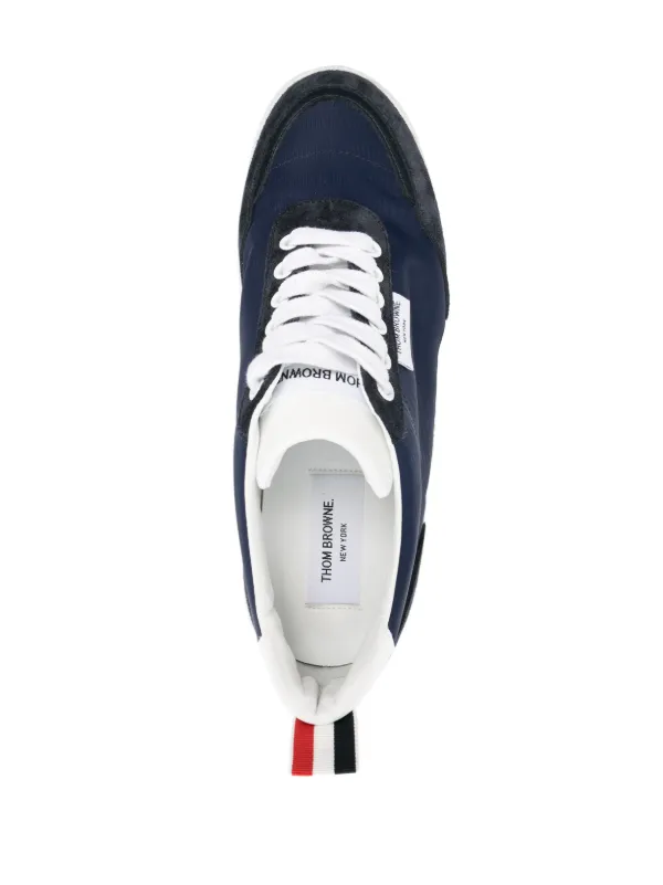 スニーカー THOM BROWNE Woman Sneakers Blue FFD133BF0488 450 Thom Browne lace-up 40mm Suede Sneakers | Blue | FARFETCH