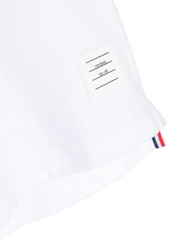 Thom Browne Kids Hector dog-print Cotton T-shirt | White