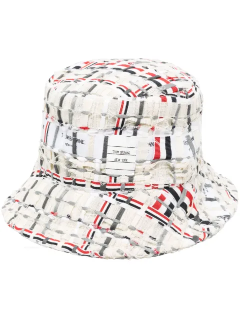 Thom Browne tweed bucket hat