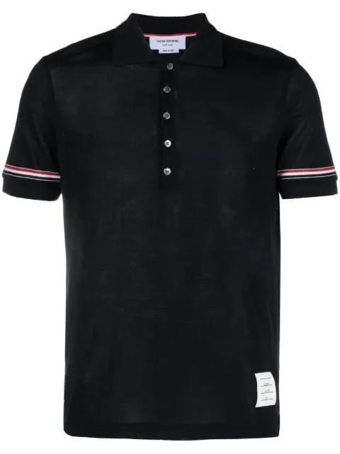 Thom Browne playera tipo polo con rayas RWB