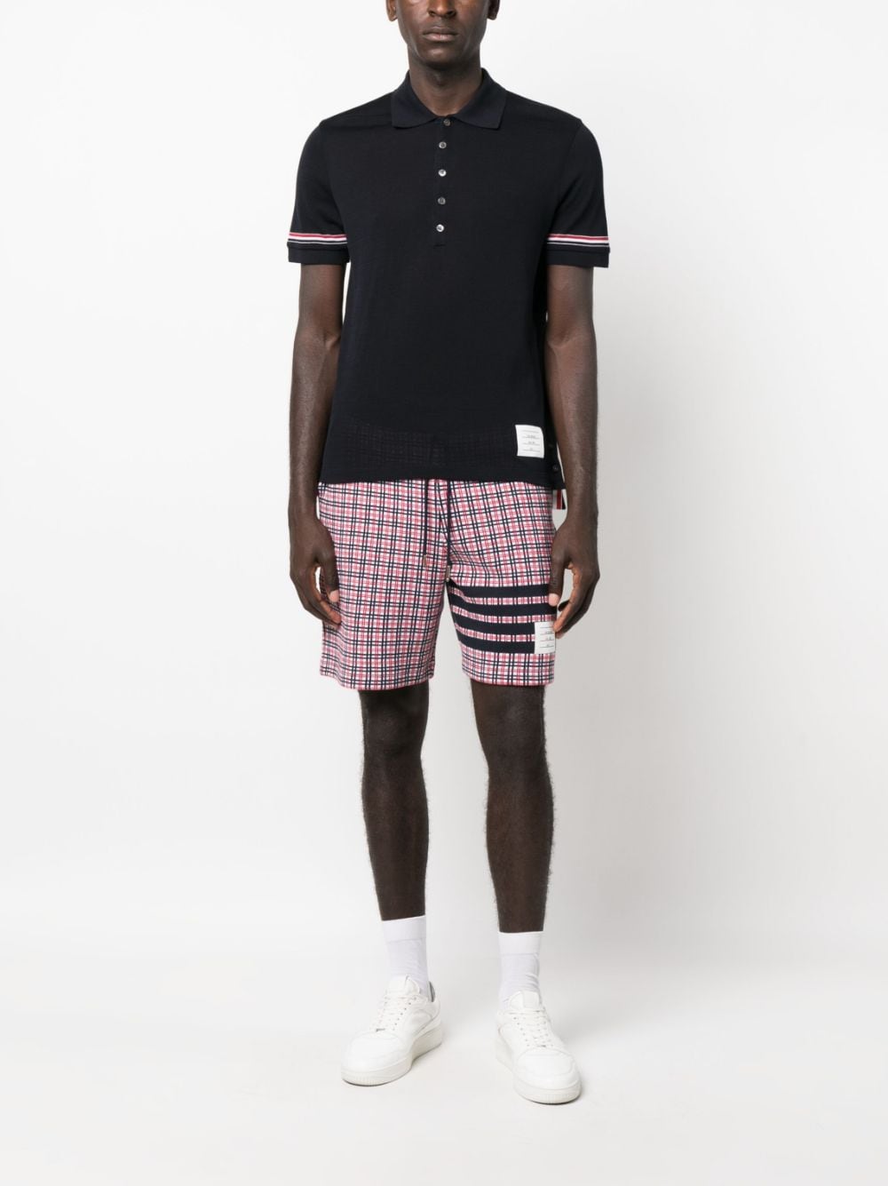 Thom Browne RWB-stripe Polo Shirt - Farfetch