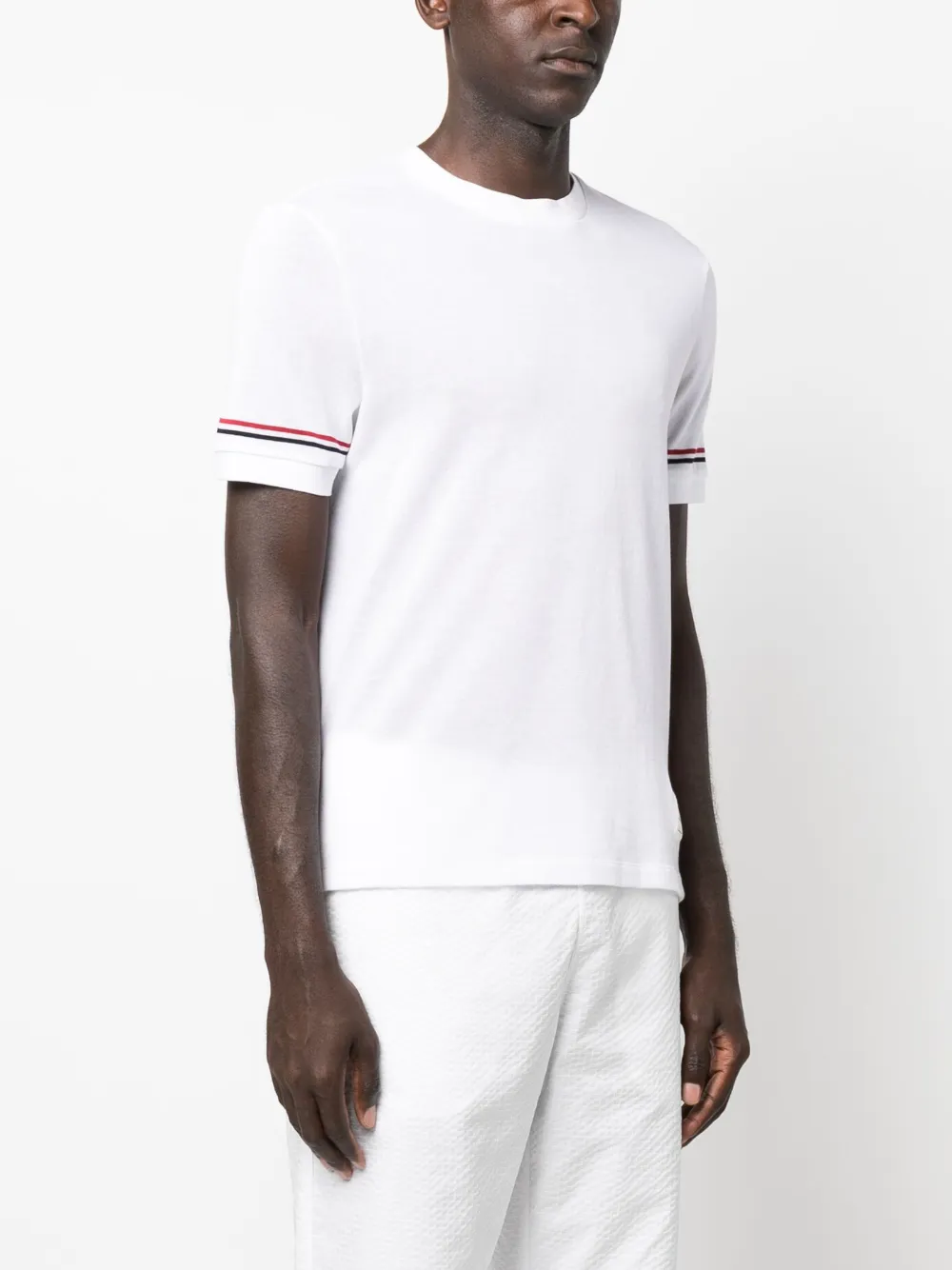 Thom Browne Gestreepte top Wit