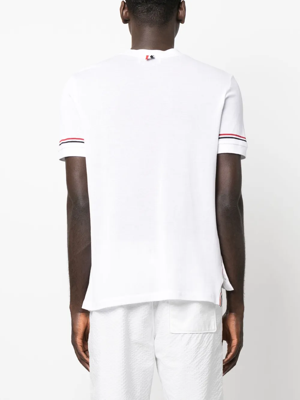 Thom Browne Gestreepte top Wit