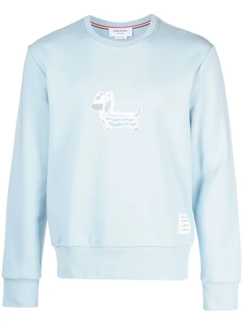 Thom Browne sudadera con bordado Dragon Hector