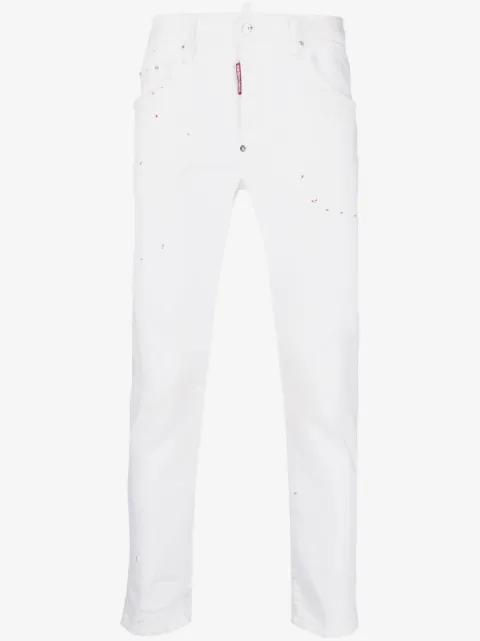 DSQUARED2 Skater paint-splatter skinny jeans