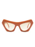 Marni Eyewear Devil's Pool cat-eye frame sunglasses - Orange