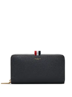 Thom Browne ハーフジップアラウンドウォレット ペブルグレインレザー