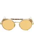 Thom Browne Eyewear 20th Anniversary Edition round-frame sunglasses - Gold