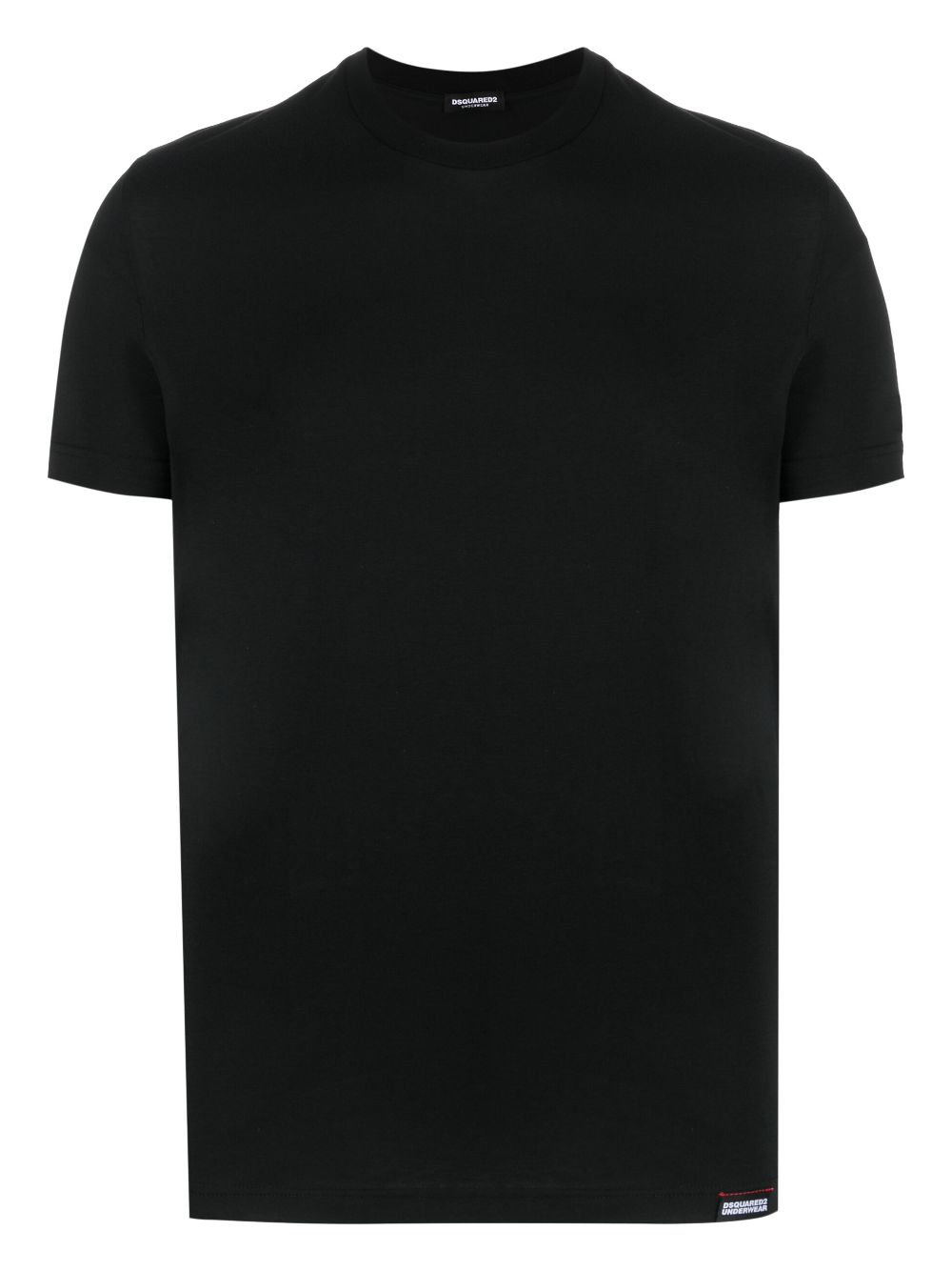 Shop Dsquared2 Logo-patch Cotton T-shirt In Black